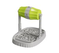Qectial Pet Tabletop Feeder | Relief, Puzzle Toy with Base, Freestanding, Cat Toy with Non-Slip Base, for Mealtime, Home, Cats, Dogs, Green