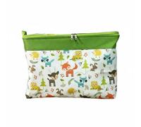 Qectial Storage Container Large Organizer Box Bin with Steel Frame Thick Water Resistant Dust Resistant Foldable Design with Smooth Double Zipper Suitable for, Animal Paradise Pattern