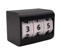Qectial Tabletop Counter Calendar Exam Goal Setting Timer for Self Discipline, Black
