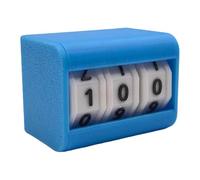 Qectial Tabletop Counter Calendar Exam Goal Setting Timer for Self Discipline, Blue