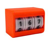 Qectial Tabletop Counter Calendar Exam Goal Setting Timer for Self Discipline, Orange