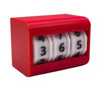 Qectial Tabletop Counter Calendar Exam Goal Setting Timer for Self Discipline, Red