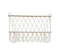 Qectial Wall-Mounted Storage Net, Organizer for Toys, Hammock for Cuddly Toys for The Playroom, White