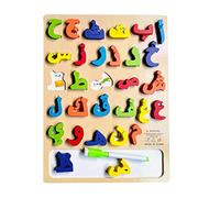 Qectial Wooden Arabic Alphabet Learning Set for Kids, C