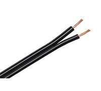 QED Classic 42 Strand Oxygen Free Copper (OFC) Profile Speaker Cable for Hi-Fi and Home Cinema Installations (20 metres, Black)