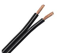 QED Classic 79 Strand Oxygen Free Copper (OFC) Profile Speaker Cable for Hi-Fi and Home Cinema Installations (10 metres, Black)