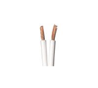 QED Classic 79 Strand Oxygen Free Copper (OFC) Profile Speaker Cable for Hi-Fi and Home Cinema Installations (10 metres, White)