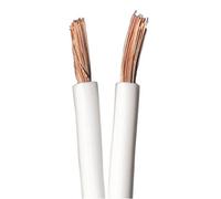 QED Classic 79 Strand Oxygen Free Copper (OFC) Profile Speaker Cable for Hi-Fi and Home Cinema Installations (10 metres, White)
