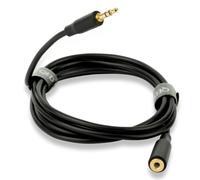 QED Connect Stereo 3.5mm (F) to 3.5mm (M) Headphone Extension Cable (1.5m)