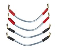 QED GENESIS SILVER SPIRAL Speaker Cable AIRLOC Forte Plugs SINGLE Terminated