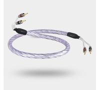QED GENESIS SILVER SPIRAL Speaker Cable AIRLOC Plugs Factory Terminated 3m PAIR