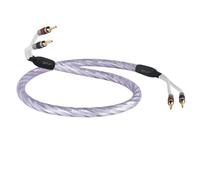 QED GENESIS SILVER SPIRAL Speaker Cable AIRLOC Forte Plugs SINGLE Terminated