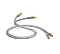 QED Performance Audio 40i RCA Stereo Audio Cable for Connecting 2 Phono Connectors to 2 Phones with QED Solid Complementary Conductor Technology and Anamate RCA Connectors 1m Black
