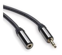 QED Performance Graphite 3.5mm Jack Headphone Extension Cable - 150cm 1.5m Lead