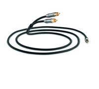 QED QE6500 Performation Jack to Phono 1.5 Meter Cable in Graphite