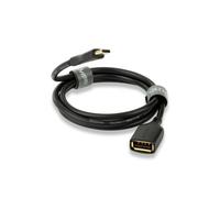 QED 0.15m USB A(F) to C(M) Cable