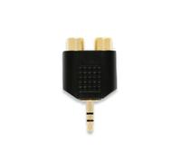 QED Connect 2 x Phono RCA (Female) to 3.5mm Jack (Male) Adaptor