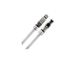 QED Reference Cat 8.1 Ethernet Cable, Gold plated Telegärtner plugs, 40Gb/s data rate, Pearl White PVC jacket - 1m/2m/3m/5m (2M)