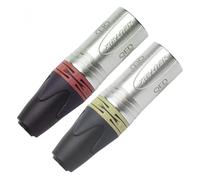 QED Reference XLR 40 Male Plugs Red and White