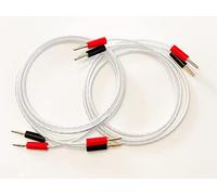 QED Reference XT25 Speaker Cable 3.5 Metre Pair, Two Cables Terminated Gold Plated 4mm Banana Plugs On All Ends 8 Plugs In Total