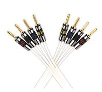 QED Silver Anniversary XT Bi-Wire Cable with X-Tube(TM) technology Professionally Terminated with QED Airloc 4mm Banana Plugs (3 metres, Bi-Wire Airloc Terminated)