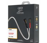 QED XT25 Speaker Cable - 3 Metre Pair Banana Factory Terminated Boxed 3m 300cm