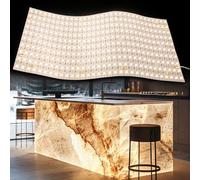 Qeeanmo 10 Pack LED Light Sheet for Backlit Onyx Marble & Quartz, 24V Dimmable LED Backlight Panel, 4000K Neutral White, 3600lm CRI90+ for Luxury Countertops, Splashbacks & Wall Feature, 50x25cm
