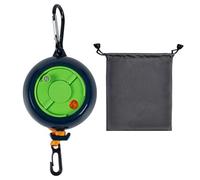 QeeHeng Retractable Camping Washing Line 10m, Portable Travel Clothes Lines, Extendable Washing Line Laundry Drying Clothesline for Hotel, Outdoor, Laundry Room, Garden, Travel,Camping