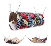 QeeHeng Summer Ferret Rat Guinea Pig Hammock Bed, Cool And Soft Small Animal Bed For Hamster Squirrel Chinchilla Sugar Glider To Playing Resting, Ferret Hanging Bedding Cage Accessories