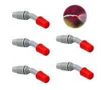 QEEQPF 5 Pieces Sprayer Nozzle, Garden Irrigation Spray Accessories, Sprayer Spray Nozzle Replacement Parts, Weed and pest Removal, for Watering and Cleaning, Grey