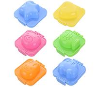 QEEQPF 6 pieces moulds for boiled eggs, sushi rice balls, bento accessories, DIY tools, suitable for home kitchens, schools, nurseries and outdoor camping