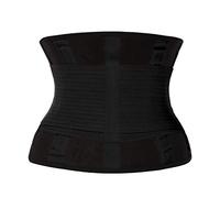 QEESMEI Waist Trainer Belt for Women - Waist Cincher Trimmer - Slimming Body Shaper Sport Girdle Belt, Small Black