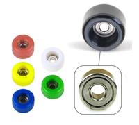 Qeeunaar Replacement Fingerboard with Bearings, Complete 4, Green | Built-in Center Bearings, Complete Four-Wheel Set, Direct Parts for Replacing Old Fingerboard, Wheel-Only
