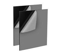 QEEYON 2 Pcs Black Acrylic Sheets A3, 2mm Black Gloss Acrylic Plastic Sheet Panel with Protective Paper for Sign DIY Craft Cutting Painting Photography Display Stand (A3,29.7X 42cm)