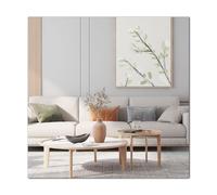 QEEYON HD Frameless Glass Wall Mirror Tiles, 20cm x 20cm Self Adhesive Mirrors Stick On Wall Mirror for Home Decoration, Living room, Hallway, Bedroom, Bathroom, Makeup