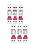 QEFHSVVZE 5PCS 18MM Mini 230V 50/60Hz RCBO 1P+N 6KA Residual Current Differential Automatic Circuit Breaker Over Current Leakage Protection(16A)
