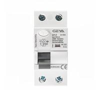 QEFHSVVZE GYL9 AC Type RCCB Residual Current Circuit Breaker AC ELCB 2 Pole 25A 40A 63A 80A 100A RCD 6KA(300mA,2P 25A)