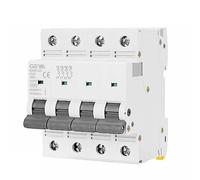 QEFHSVVZE GYM9-125 4 Pole AC Electrical Circuit Breaker 80A 100A 125A 4P Width 71.2mm 400V 6KA(80a)