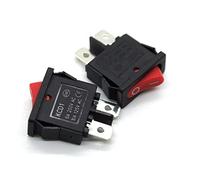 QEFHSVVZE Switch 10pcs/lot CD1-110 2Pin 250V 6A Boat Switch -in SPST ON Off Rocer Position NO/Off Small Instrument Power Switch 10x22mm Red -(KCD1-110 Red lid)