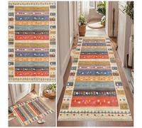 Qemgrste Carpet Runners for Hallways 70 x 300 cm Non Slip Kitchen Runner Rugs Washable Carpet Floor Mat Absorbent Area Rugs Entrance Runner for Hallway Entryway Kitchen Laundry Room Living Room