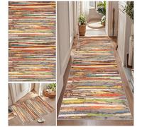 Qemgrste Carpet Runners for Hallways 90 x 300 cm Non Slip Kitchen Runner Rugs Washable Carpet Floor Mat Absorbent Area Rugs Entrance Runner for Hallway Entryway Kitchen Laundry Room Living Room