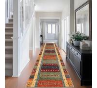 Qemgrste Carpet Runners Non Slip Hallway Runner Rug Kitchen Runner Rug Carpet Runners for Hallways Machine Washable Low Pile Runner Rugs Narrow Rugs Area Rug Runner Rug for Hallway 50 x 160 cm