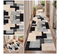 Qemgrste Hallway Runner Long Entryway Carpet Runner Rug Non-slip Entrance Floor Doormat Washable Area Carpet Rug Extra Long Kitchen Mats for Kitchen Living Room Bedroom Bathroom 70 x 350 cm