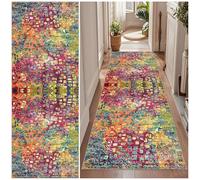 Qemgrste Hallway Runner Long Extra Long Kitchen matsEntryway Carpet Runner Rug Non-slip Entrance Floor Doormat Washable Runner Rugs for Hallway for Kitchen Living Room Bedroom Bathroom 40 x 100 cm