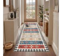 Qemgrste Hallway Runner Rug Non-Slip Kitchen Rugs Absorbent Area Rugs Long Hallway Runner Carpet Runners Washable Entrance Carpet Narrow Rugs Kitchen Runner for Entryway Laundry Room 70 x 350 cm