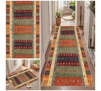 Qemgrste Hallway Runner Rug Non-Slip Kitchen Rugs Long Hallway Runner Carpet Runners Washable Entrance Carpet Kitchen Runner Absorbent Area Rugs for Entryway Kitchen Laundry Room Bathroom 50 x 230 cm