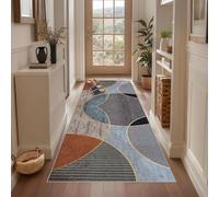 Qemgrste Vintage Runner Rugs for Hallway Non-Slip Hallway Runner Mat 40 x 200 cm Extra Long Washable Entryway Rug Low Pile Carpet Runner for Hallway Entryway Kitchen Laundry Room