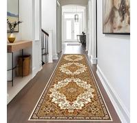 Qemgrste Washable Vintage Runner Rugs for Hallway Non-Slip Low Pile Extra Long Entryway Rug 40 x 150 cm Hallway Runner Rug for Hallway Kitchen Living Room Corridor Entryway and Door Entrances