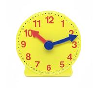 Qemixly 4 inch Teaching Clock, Learning Tell Time Analog Clock Demonstration 12 Hour 2 Pointers for Classroom Teacher