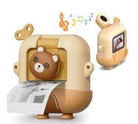 Qemixly - Kids camera, instant printing, selfie digital camera with photo printing, 32G TF card and 48MP video camcorder with lanyard, color pens, stickers,